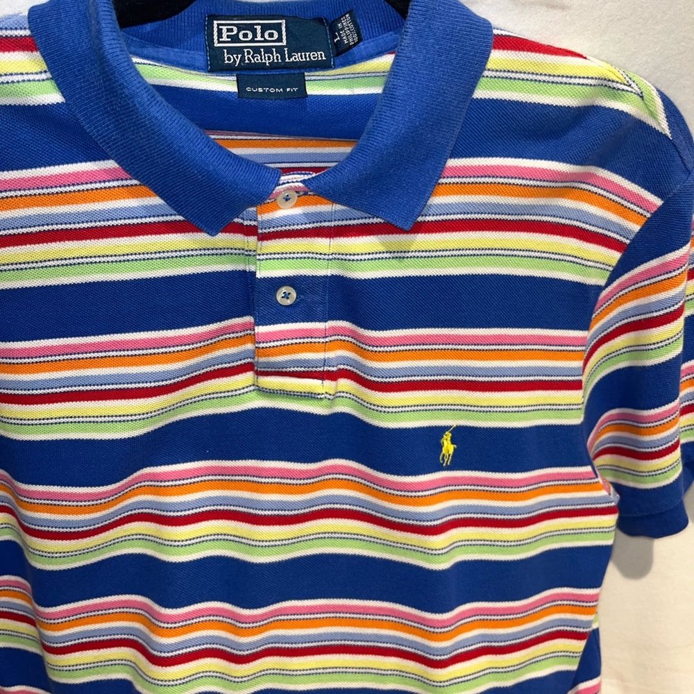Vintage striped Polo by Ralph Lauren. Size L